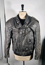 Dainese Motorcycle Leather Jacket Men's EU 54/UK 44 Black Armoured Biker Large