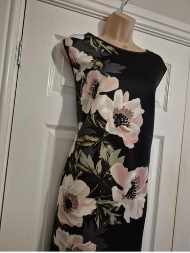 Pink black floral occasion - pink,