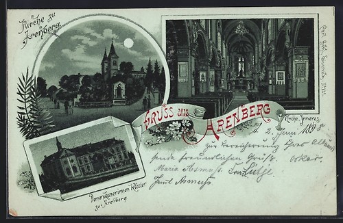 Moonlight lithograph arenberg - lithograph,