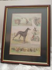 Sketches at the Waterloo Cup Meeting - Handcoloured woodcut - 1890