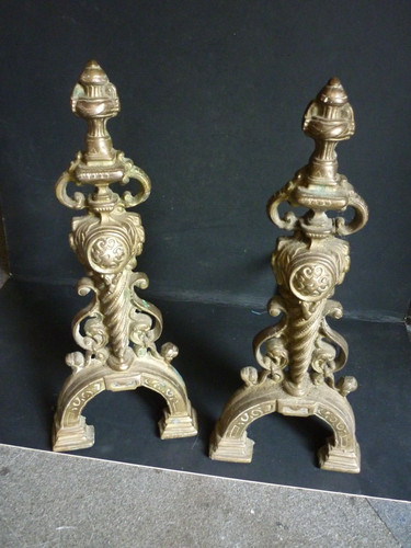 Antique solid brass fire - antique,