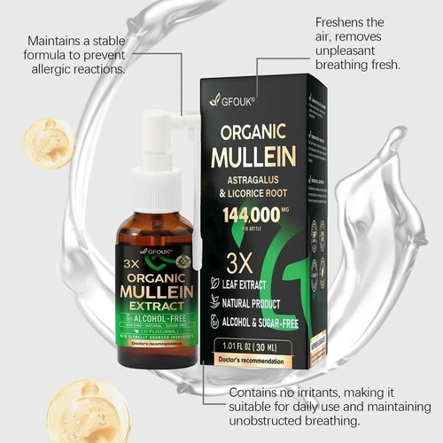 Mullein leaf extract - spray, for