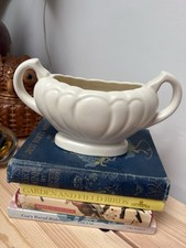 Antique Art Deco White Planter