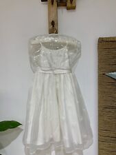 New M&S Marks Spencer Girls Ivory Wedding Bridesmaid Party Occasion Dress 7-8 Y