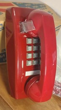 WALL TELEPHONE Bright Red AT&T