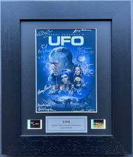 Handmade display featuring original 35mm film cells for UFO Gerry Anderson fans