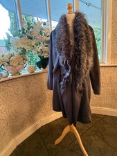 Steel Grey Faux Suede & Fur