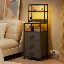 Tall Bedside Table with 3