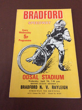 1971 BRADFORD NORTHERN v RAYLEIGH 7th APRIL   ( GOOD CONDITION )
