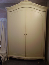 Willis and Gambier Louis style ivory double wardrobe