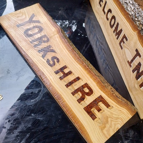 Handcrafted pyrography ash - handcrafted,