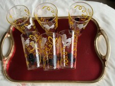 Vintage Poodle Design Tumblers 12 Cm Tall x 6