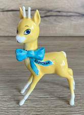 Vintage Beswick Bone China Babycham Bambi RARE Babycham Printed on Bow H10cm