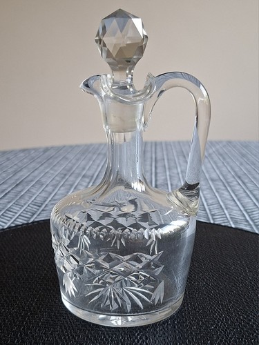 Vintage crystal vinegar bottle - vintage,