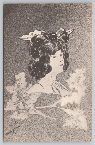 Art nouveau glamour - nouveau, woman