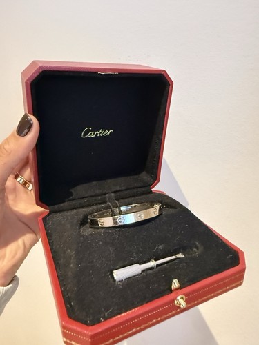 Cartier white gold love - white,