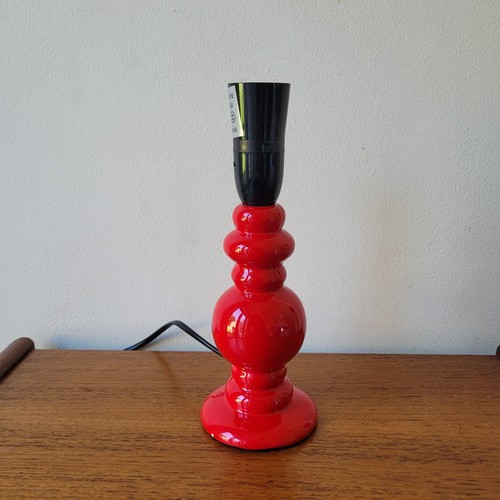 Small retro hooped bright - small, red