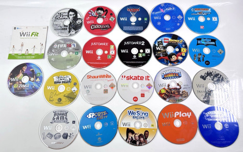 22x nintendo wii games disc - wii,