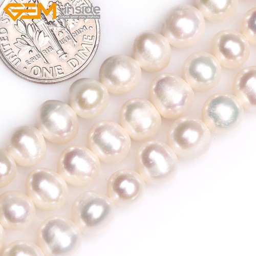 Freshwater pearl beads - pearl, round