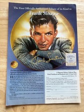 Vintage 1996 Frank Sinatra Collector Plate Original Advert Advertising