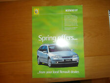  Renault Laguna.Clio.Kangoo.Megane.DEALER OFFERS 2001.Brochure.  condition .  