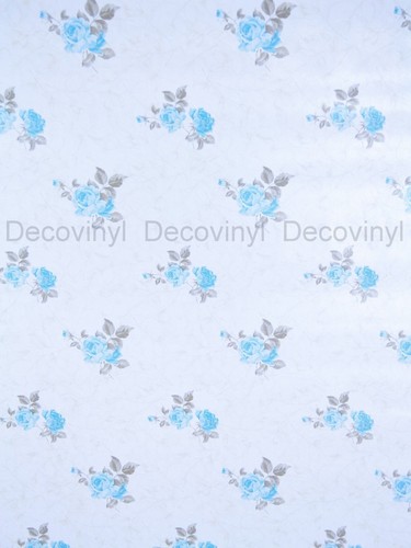 10m shabby chic blue rose - 10m,