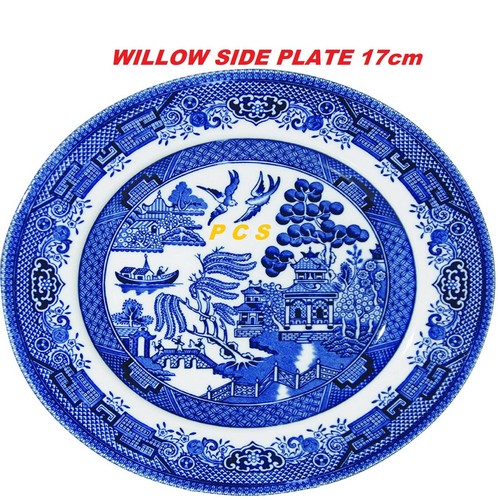 Churchill blue willow piece - churchill,