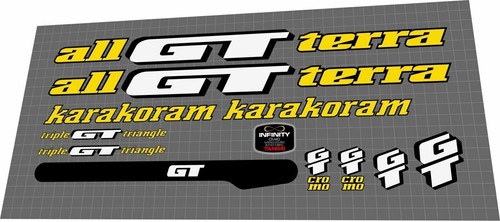 1993 karakoram yellow decal - yellow,