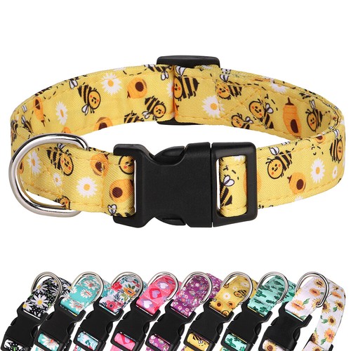 Floral flower dog collar - floral,