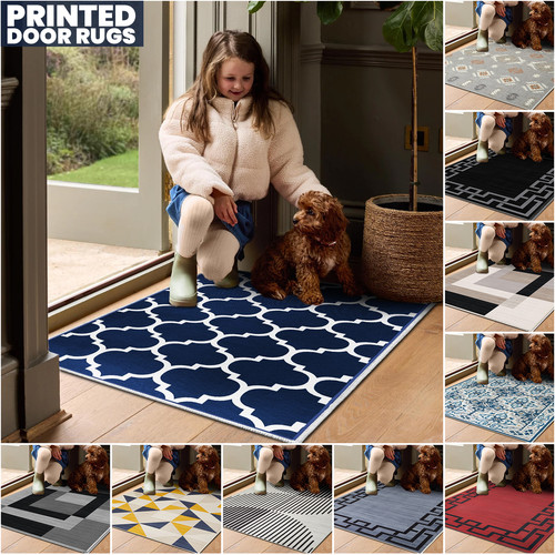 Washable door mat - door,