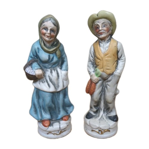 Vintage old man lady - old, &