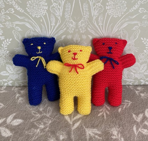 Hand knitted toys set - hand,