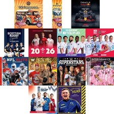 2026 Calendar Sports Cricket, Rugby, Racing, Cycling, WWE, NFL Official Product
