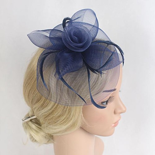 Wedding bridal mesh feather - mesh,