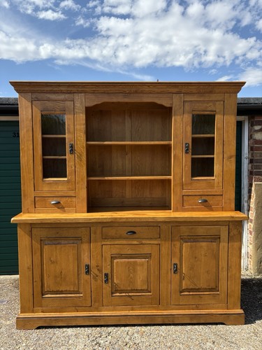 Large french solid oak dresser - large,