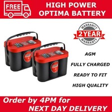 2x Optima Red Top RTC 4.2 High