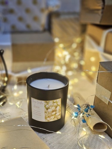 Jasmine scented candle - scented,