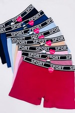 6 Pack Women's Sports Cotton