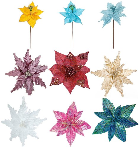 Christmas clip poinsettia - clip,