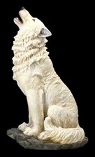 Wolf Figurine Large - White