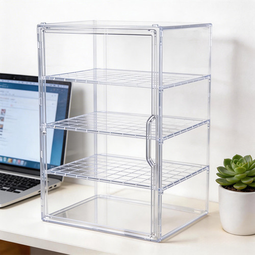 4tier clear display cabinet - clear,