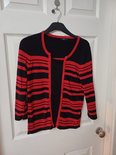 Black red striped jumper - &,