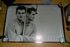 MORRISSEY - GREY ORIGINAL 80's POSTER OLIVER BOOKS PUB THE SMITHS INDIE ROCK VG+