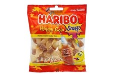 5x bags Haribo Happy Cola sour