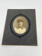 Antique Cabinet Card Photograph Victorian Woman 1880s Portrait