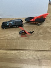 Corgi 267 Batmobile, Bat Boat & Bat Helicopter, Original Vintage 1960’s