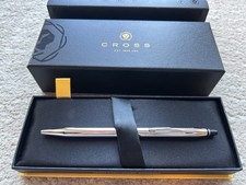 Cross Ballpoint Pen Stylo Bille Lustrous Chrome