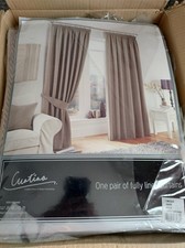 Curtina Luxury Fully Lined Curtains 66" Width x 72" Drop 168 x 182cm New Read 