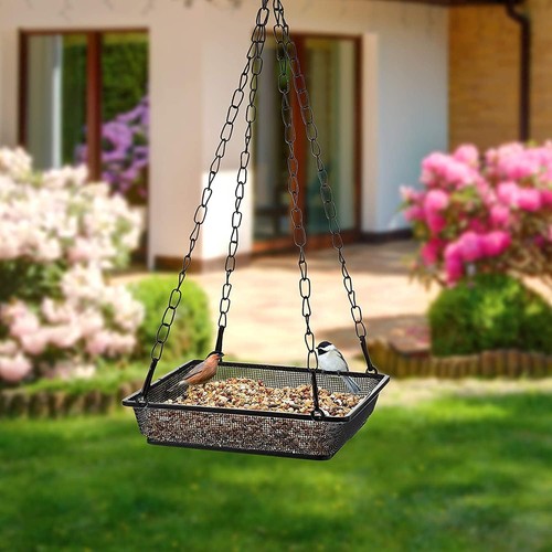 Hanging metal bird feeder - bird,