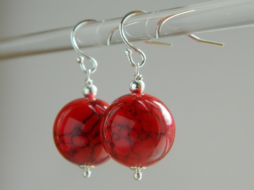 Large dyed red turquoise - large,